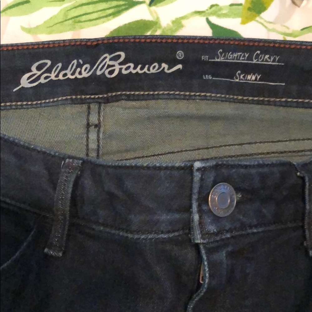 Eddie Bauer Slightly Curvy Skinny Jeans Dark 8T - Picture 6 of 7
